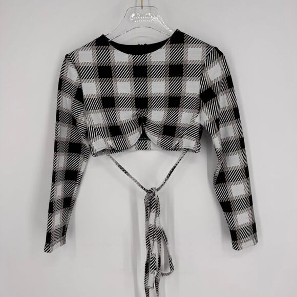 Autumn Adeighbo Beverly Top and Matching Hat Size 4 Black and White - Picture 3 of 7